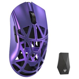 WLMOUSE Beast X Max Solid Sides Gaming Mouse, Omron Optical Switches - Purple