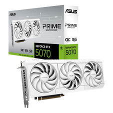 ASUS Prime GeForce RTX 5070 White OC Graphics Card, 12288 MB GDDR7