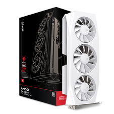 XFX Mercury Radeon RX 9060 XT OC White Gaming Edition Graphics Card, 16384 MB GDDR6