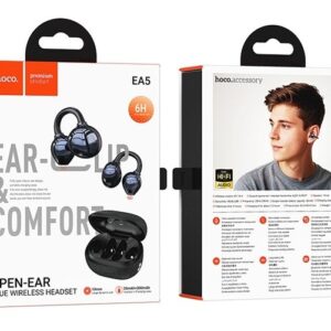 Hoco EA5 DUKE III Ausinės belaidės atviros ausinės Bluetooth ryšys / muzika Juoda - Image 2