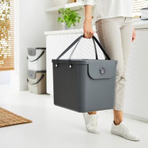 ROTHO Albula Anthracite - atliekų rūšiavimo konteineris - 40l - Image 2