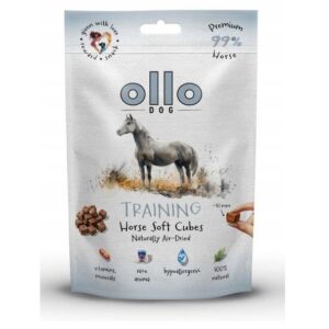 OLLO Air Dried Training Horse Cubes - skanėstas šuniui - 80g