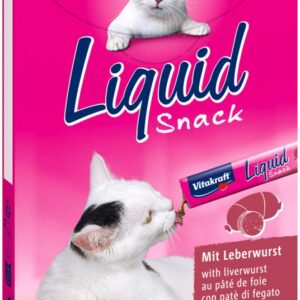 VITAKRAFT Liquid Snack Kepenys su biotinu - kačių delikatesas - 6x15g