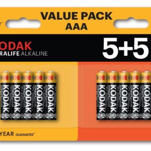 Kodak XTRALIFE Alkaline AAA Battery 10 (5+5 pack)