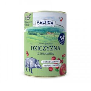BALTICA Smaki regionów Venison with cranberries - drėgnas ėdalas šunims - 400g