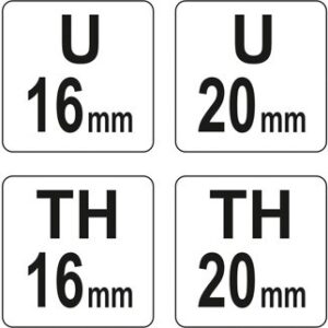 Yato YT-21735 užspaudimo įrankis juodas, raudonas