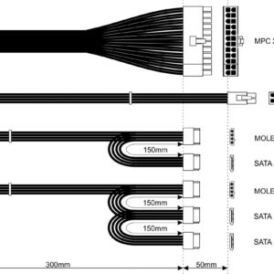 Akyga AK-B1-500E maitinimo blokas 500 W 20+4 pin ATX ATX Pilka - Image 3