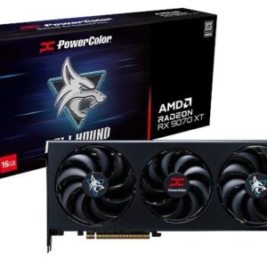 Vaizdo plokštė. „PowerColor Hellhound RX9070XT 16G-L/OC