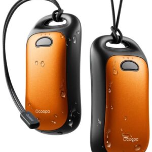Ocoopa UT4 Urban Elektroninis rankų rankų šildytuvas 2× 3000 mAh oranžinis