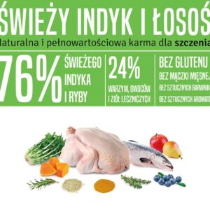 ARQUIVET Fresh Puppy Kalakutiena ir Lašiša - pusiau drėgnas šunų ėdalas - 10kg - Image 2