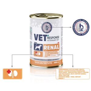 VET RESPONSE Renal - drėgnas ėdalas šunims - 400g - Image 2