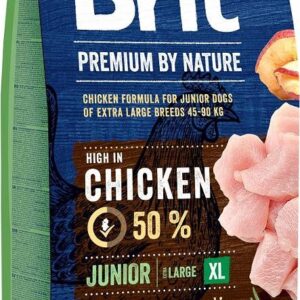 BRIT Premium by Nature Junior XL Chicken - sausas maistas šunims - 15 kg