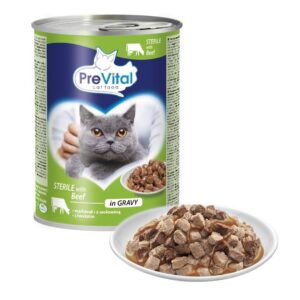 PREVITAL Cat Food Sterile Jautiena padaže - Drėgnas maistas katėms - 415g - Image 2