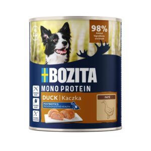 BOZITA Monoprotein Pate Duck - drėgnas ėdalas šunims - 800g