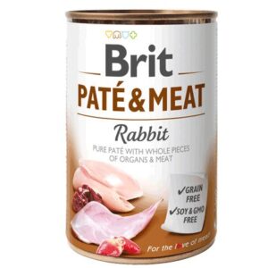 BRIT Paté & Meat su triušiena - 400g