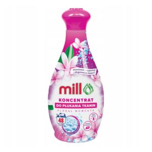 MILL Audinių minkštiklio koncentratas FLORAL MOMENTS 1,3 l, 48 skalbimai