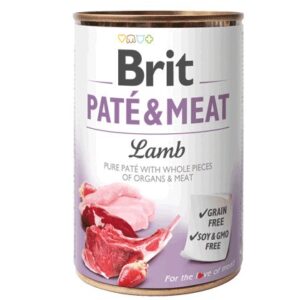 BRIT Paté & Meat su ėriena - šlapias šunų maistas - 400g
