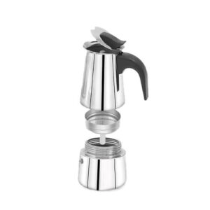 Bialetti Brikka Mokos gaminimo indas 0,1 L Juoda, Nerūdijančiojo plieno - Image 2