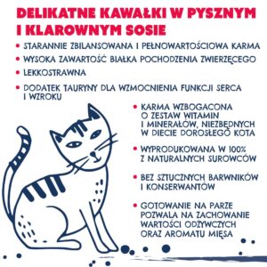 TEO Rich in beef - šlapias kačių maistas - 850g - Image 3