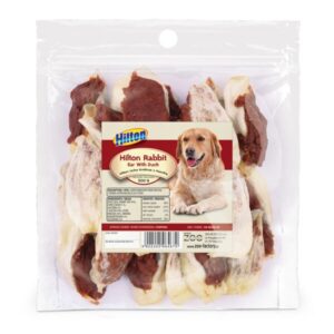 HILTON Rabbit ear with duck - šunų kramtukas - 500g