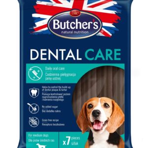 BUTCHER'S  Dental Care - dantų užkandis vidutinio dydžio šunims - 180g