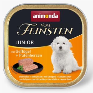 ANIMONDA Vom Feinsten Junior Poultry and turkey heart - šlapias maistas šunims - 150g