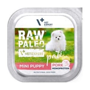 RAW PALEO Pâte Mini Puppy Pork - drėgnas ėdalas šunims - 150g