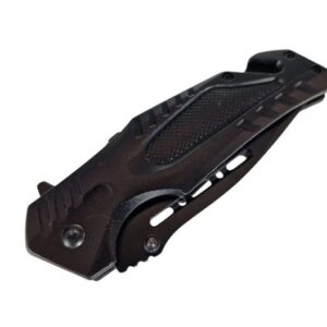 AZYMUT Gelbėjimo peilis + diržo pjaustytuvas + stiklo laužtuvas + dėklas - Image 2