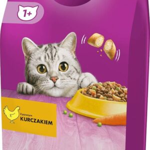 WHISKAS Cat Adult su vištiena - sausas kačių maistas - 7 kg