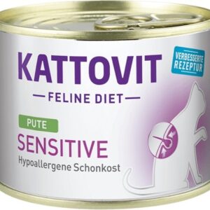 KATTOVIT Sensitive Turkey - šlapias kačių maistas - 185g