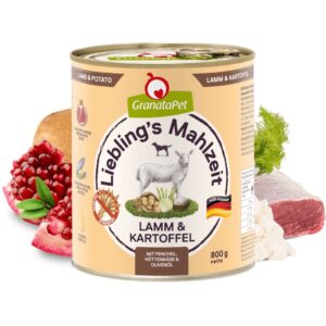GRANATAPET Liebling's Mahlzeit Lamb and potato - drėgnas ėdalas šunims - 800g - Image 2