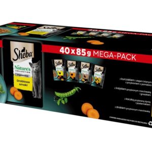 SHEBA Nature's Collection Poultry Flavors in jelly - šlapias kačių maistas - 40 x 85g