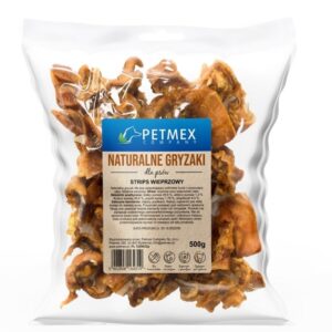 PETMEX Kiaulienos juostelės šunims kramtyti - 500g