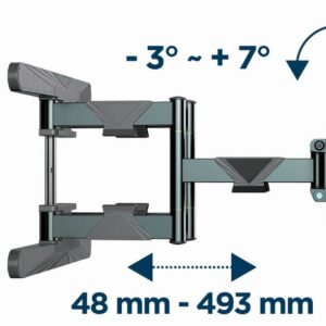 Gembird WM-80ST-01 televizoriaus laikiklis 2,03 m (80") Plienas - Image 2
