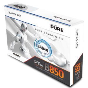 Sapphire PURE B850A WIFI 7 AMD B850 AM5 lizdas ATX
