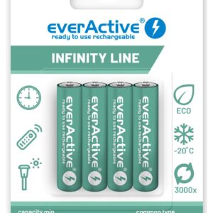 Įkraunamos baterijos everActive Ni-MH R03 AAA 550 mAh Infinity Line - Image 2