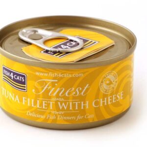 FISH4CATS Tun fillet with cheese - šlapias kačių maistas - 70g