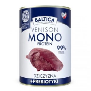 BALTICA Nutraceutic Monoprotein Venison with prebiotics - drėgnas ėdalas šunims - 400g