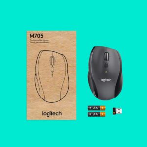 Logitech Customizable Mouse M705 kompiuterio pelė Biuras Dešinės rankos Radijo dažnio belaidė Optinis 1000 DPI - Image 3