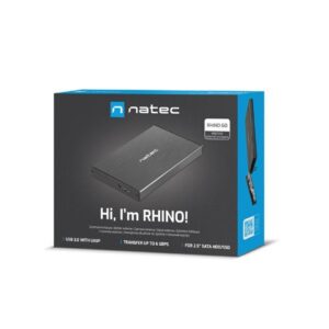 Natec RHINO GO USB 3.0 korpusas 2,5'' SATA HDD/SSD, juodas aliuminis - Image 3