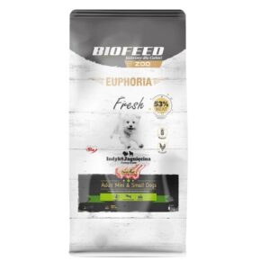 BIOFEED Euphoria Fresh Adult Mini & Small Turkey with lamb - sausas maistas šunims - 8kg