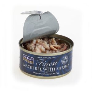 FISH4CATS Mackerel with shrimp - šlapias kačių maistas - 70g - Image 3