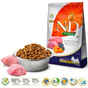 Farmina Pet Food 8010276033277 sausas šunų maistas 2,5 kg Suaugusių Mėlynės, Ėriena, Moliūgas - Image 2