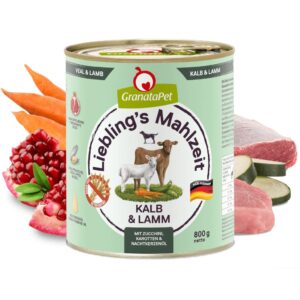 GRANATAPET Liebling's Mahlzeit Veal and lamb - drėgnas ėdalas šunims - 800g - Image 2