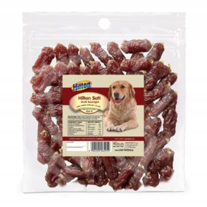 HILTON Soft duck sausages - skanėstas šuniui - 500g