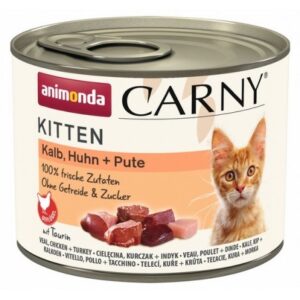 ANIMONDA Carny Kitten Veal, chicken, turkey - šlapias kačių maistas - 200g