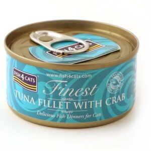 FISH4CATS Tuna fillet with crab - šlapias kačių maistas - 70g