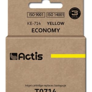 Actis KE-714 rašalas (Epson T0714, T0894, T1004 pakaitalas; standartinis; 13,5 ml; geltonas)