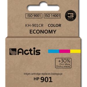 Actis KH-901CR rašalas (pakaitinis HP 901 CC656AE; standartinis; 21 ml; spalvotas)