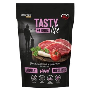 BIOFEED Tasty Dogs Life Veal - drėgnas ėdalas šunims - 150g